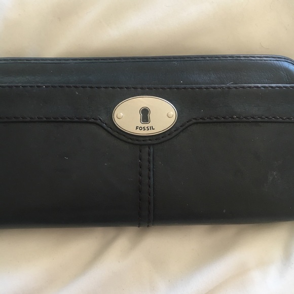 Fossil wallet black leather - Picture 5 of 6